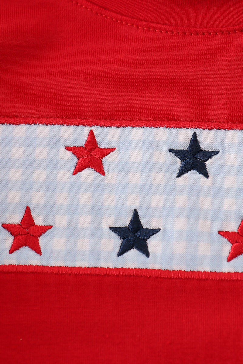 Red Star embroidery bubble