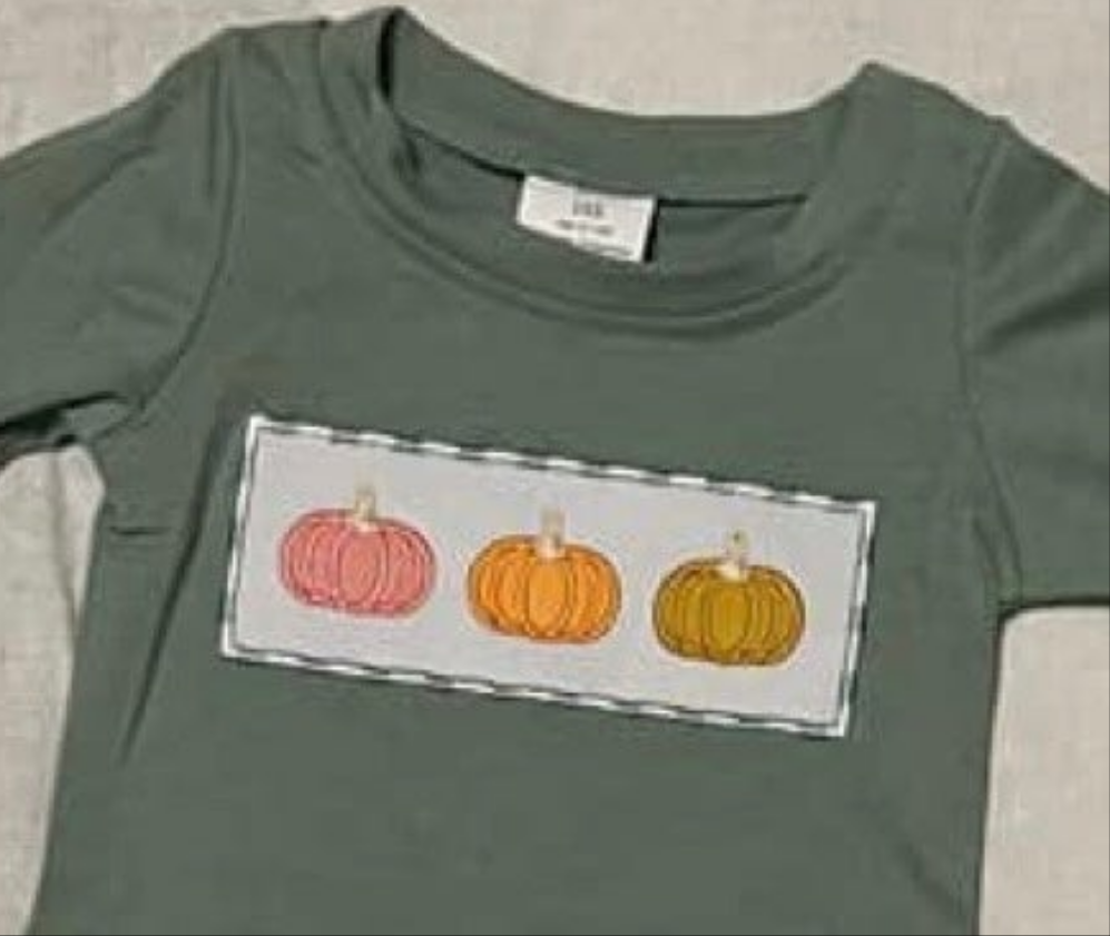 Green Plaid Pumpkin Pants set