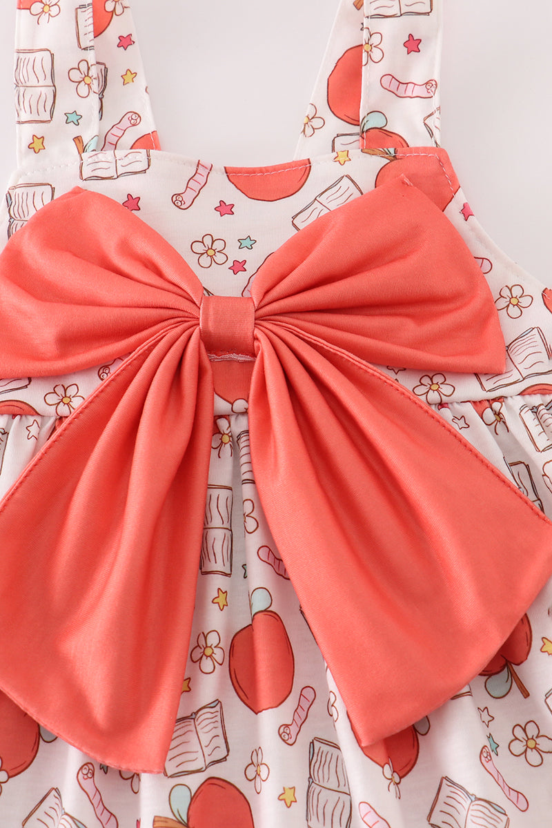 Apple bow strap dress