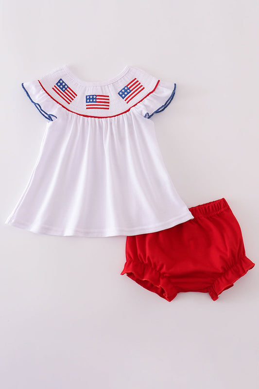 Flag embroidery bloomer set