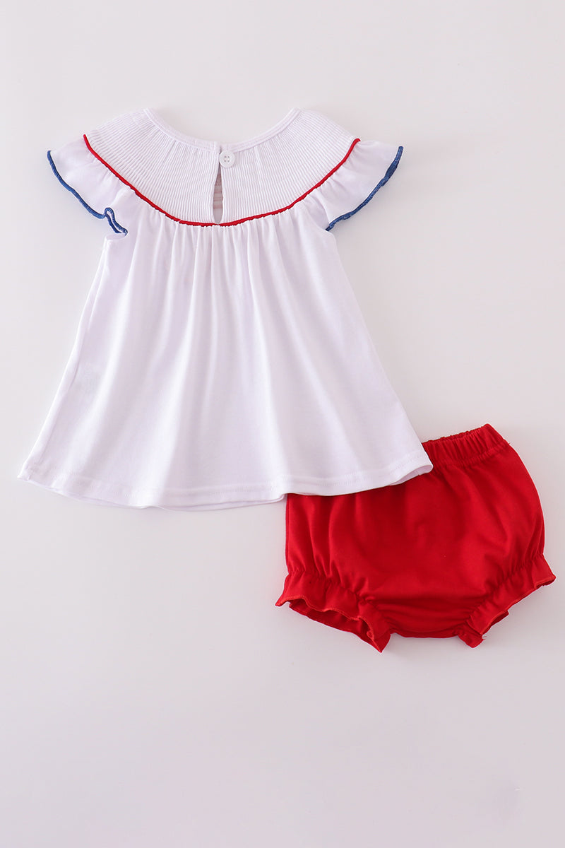 Flag embroidery bloomer set