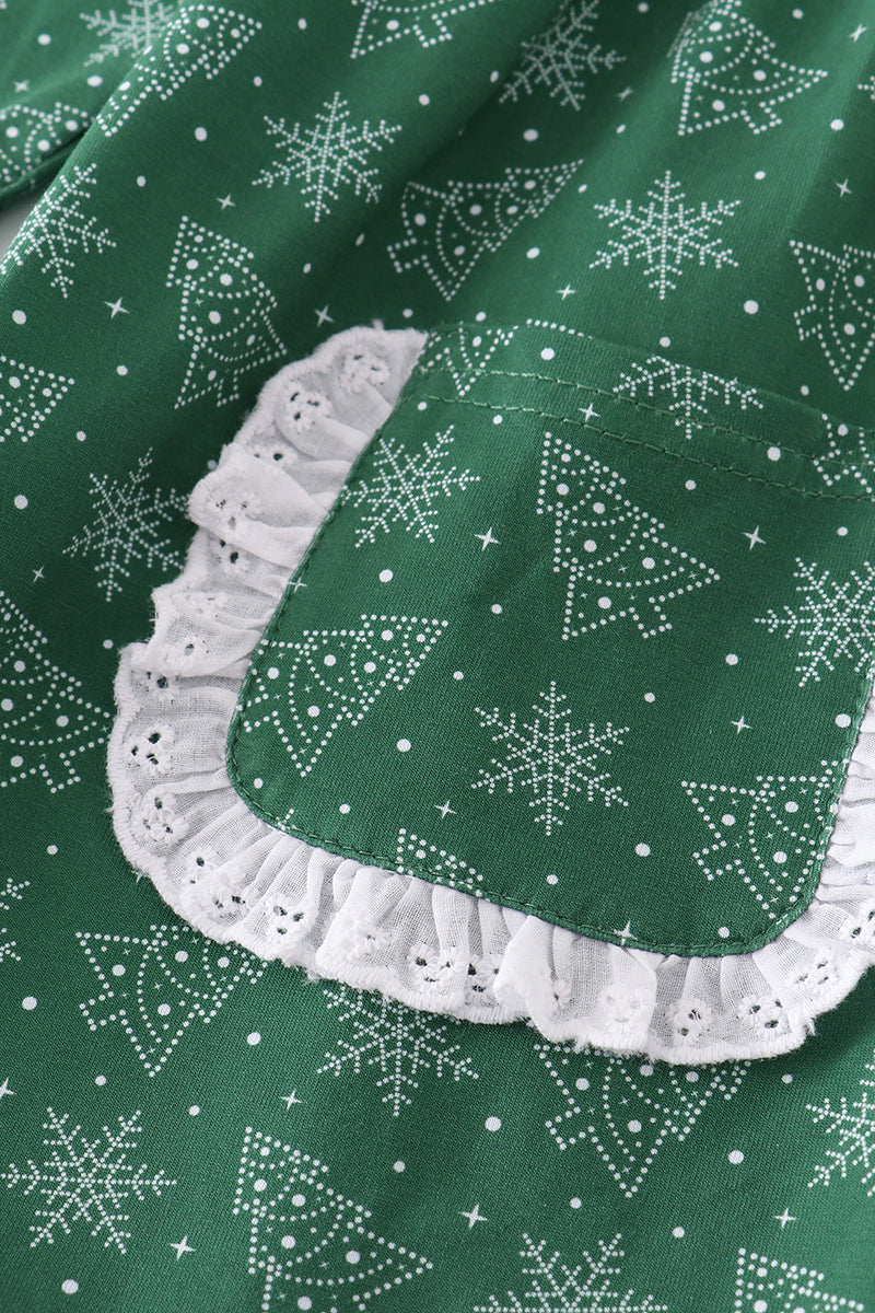 Premium Green christmas tree dress